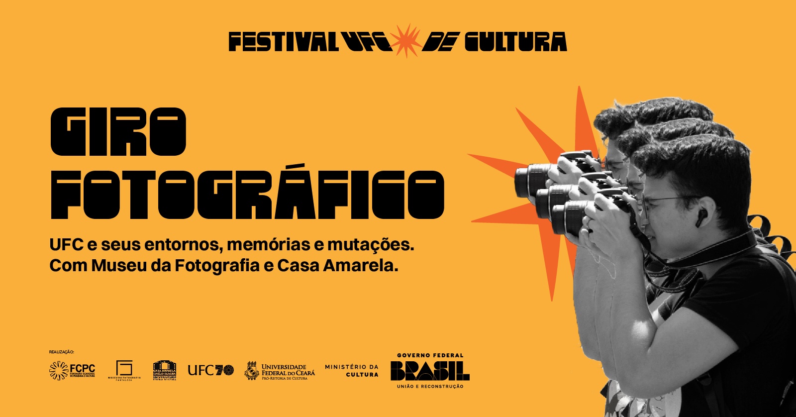 Giro Fotográfico: UFC e seus entornos, memórias e mutações. Com Museu da Fotografia e Casa Amarela.