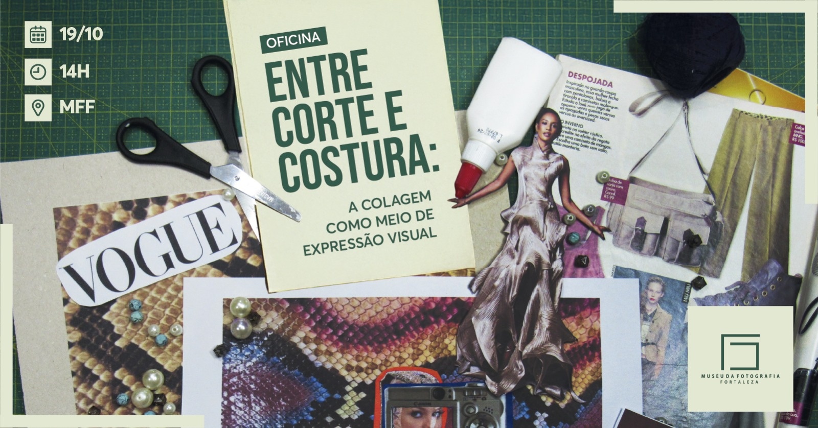 Oficina: Entre corte e costura: A colagem como meio de expressão visual.